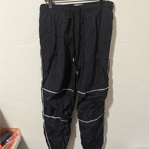 Urban Outfitters Black Track Pants with White Accents